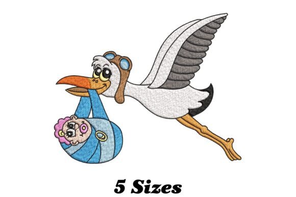 Charming Stork Bird Carrying Baby Review
