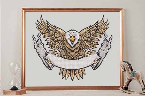 Eagle Flying: A Bold Choice for Holiday Embroidery
