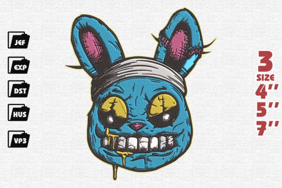 Graffiti Rabbit Embroidery: A Bold Craft Fair Hit