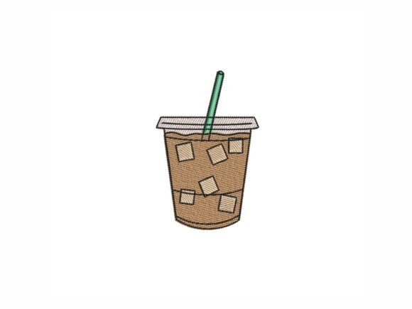 Iced Coffee Embroidery: A Seasonal Design Review