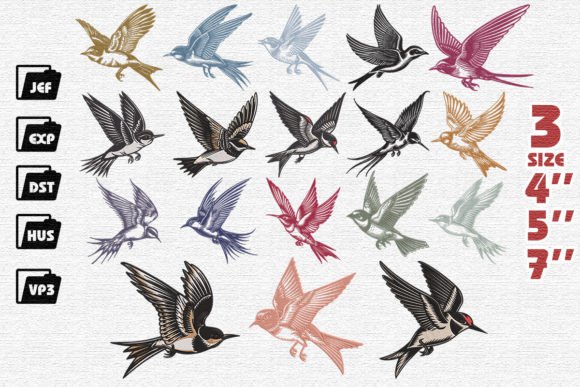 Review: Set of 18 Elegant Swallows for Boutique Sweatshirts