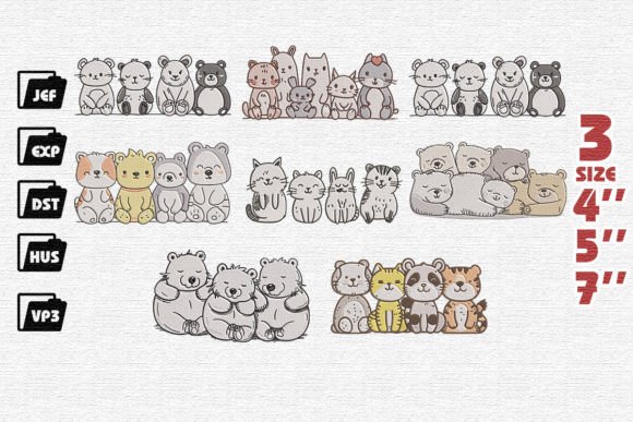 Review: Set of 8 Cute Animals Family Embroidery for Makers