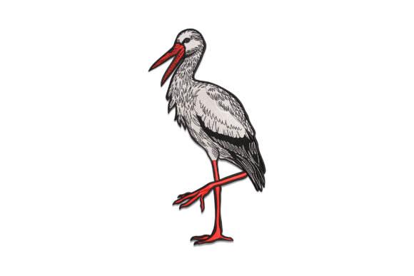 Stork Bird Applique: A Designer's Review for Baby Projects