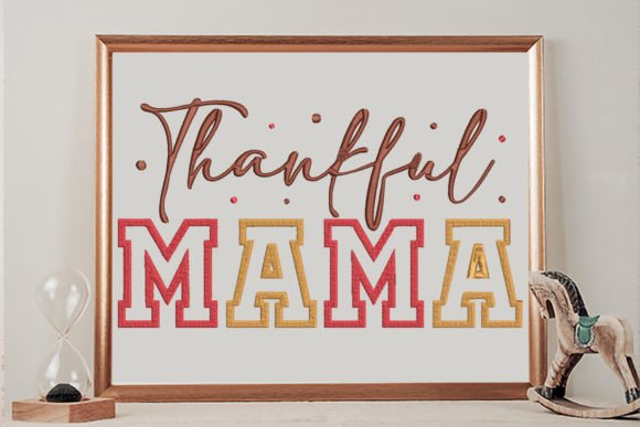 Thankful Mama: A Sweet Thanksgiving Embroidery Review
